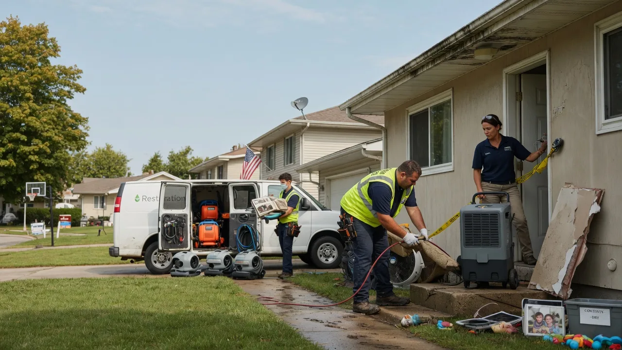 Water Damage Restoration in Champaign, IL near me